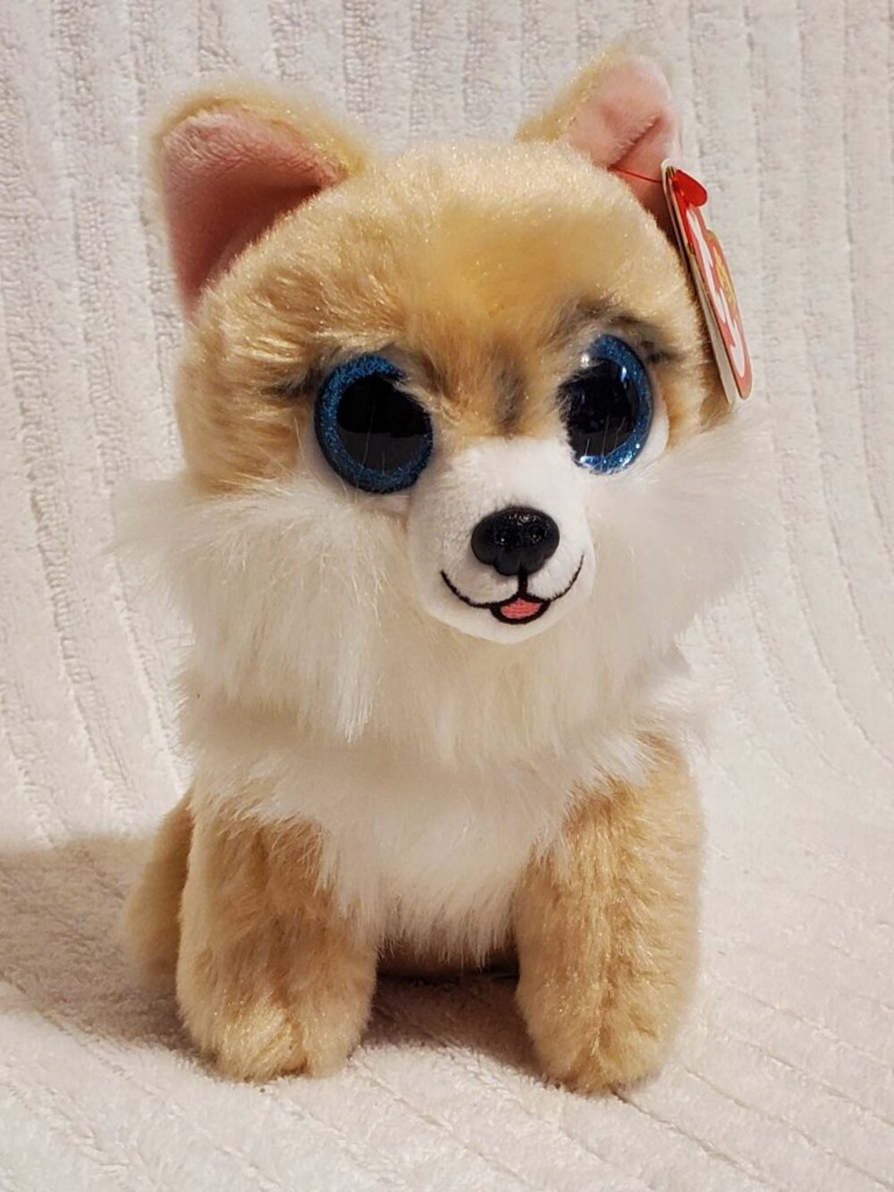 Ty Beanie Boos Honeycomb Tan Corgi Dog 6" Plush Brand New with Tags!